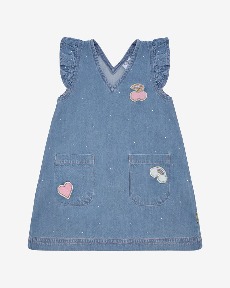 Kjole Barn m/ Glitter Paljetter - Denim | HCKaroline Sparkling