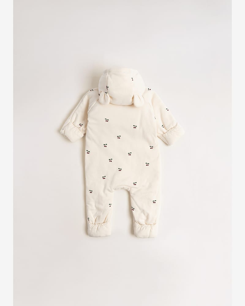 Heldress Baby - 100% Øko Bomull i tykk kvalitet | Newborn Onesie with Hood