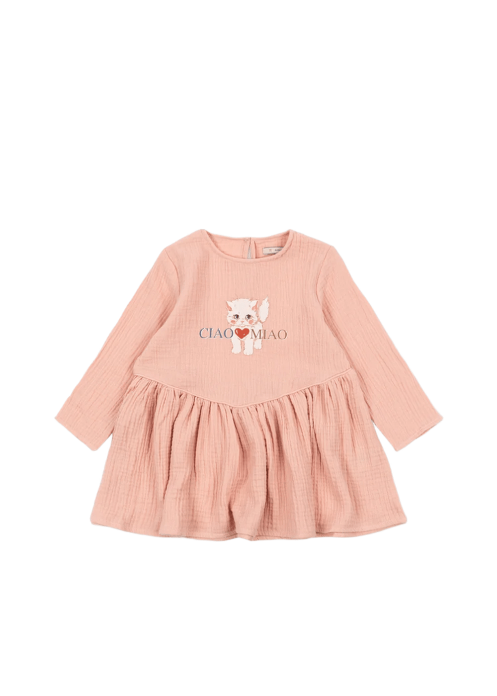 Kjole Barn – Løs og Luftig – 100% Øko Bomull | Coco Miao Dress GOTS, Puderrosa - Evening Sand