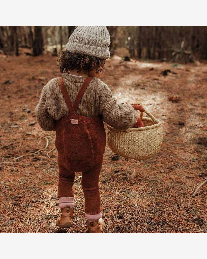 Strømpebukse Teddy u/ føtter m/ seler - Warmy Footless Tights