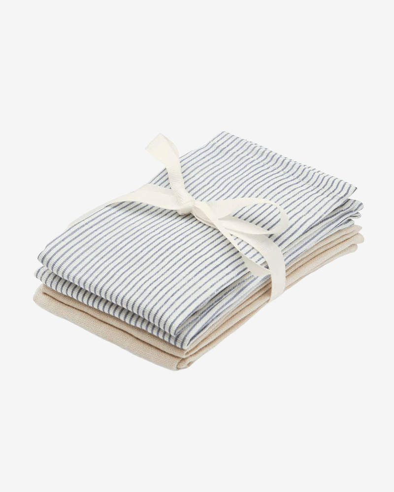 Vaskekluter Musselin 4pk - Økologisk | Gasskluter 30x30