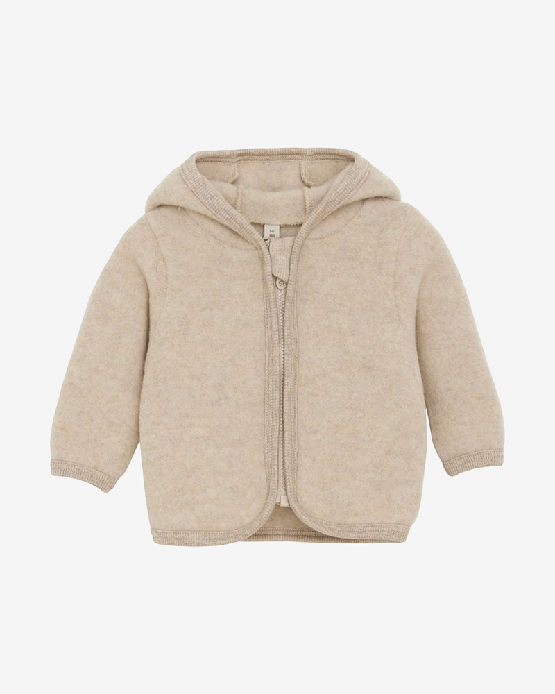 Ulljakke i ullfleece - Varm, 100% Merino | Jacket Ears Wool Fleece