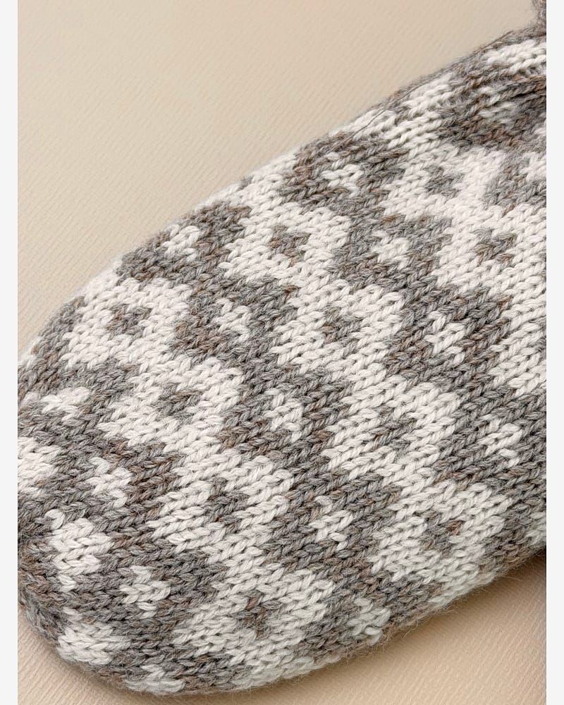 Ullvotter m/ tommel - 100% Merino | Jacquard Mittens Towsi