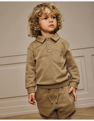 Genser M/ Polokrage Barn - Øko Jersey | NMMILONDON ROA LS LOOSE SWEAT LIL