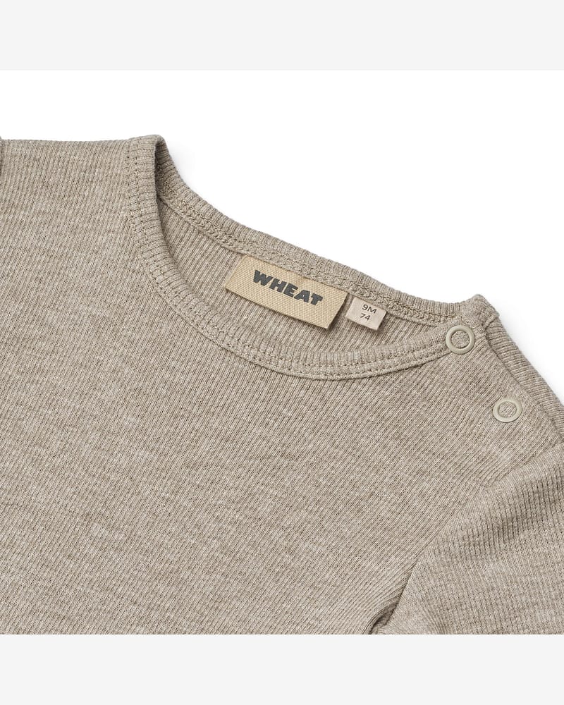 Body T skjorte - Øk. Bomull Blanding | Rib Body S/S Timo