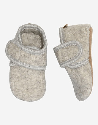 Ulltøfler Barn - 100% Ull, Skinnsåle med Godt Grep | Classic Wool Slippers