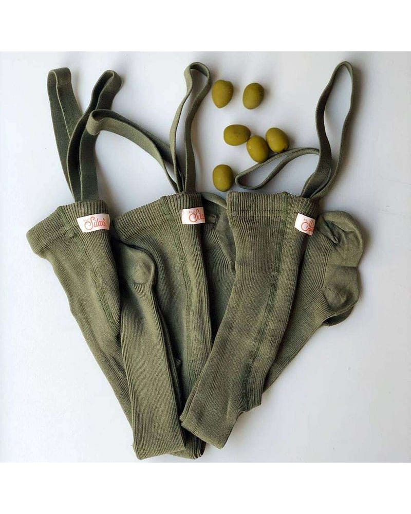 Strømpebukse Rib m/ seler | Footed Tights