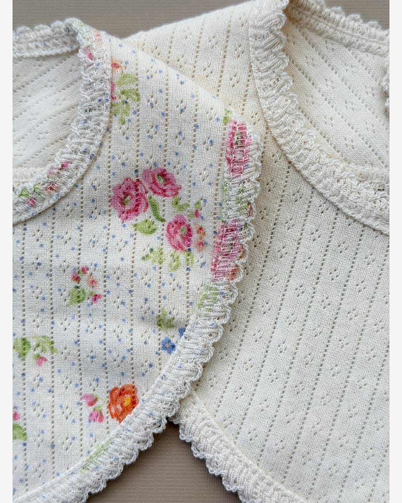 Siklesmekke 2pk - 100% Øko Bomull, Pointelle | Minnie 2 Pack Bib