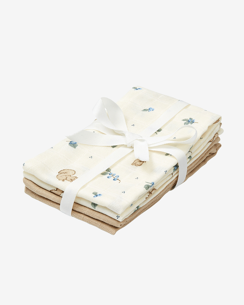 Vaskekluter Musselin 4pk - Økologisk | Gasskluter 30x30