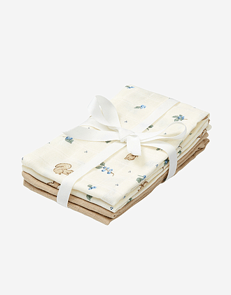 Vaskekluter Musselin 4pk - Økologisk | Gasskluter 30x30