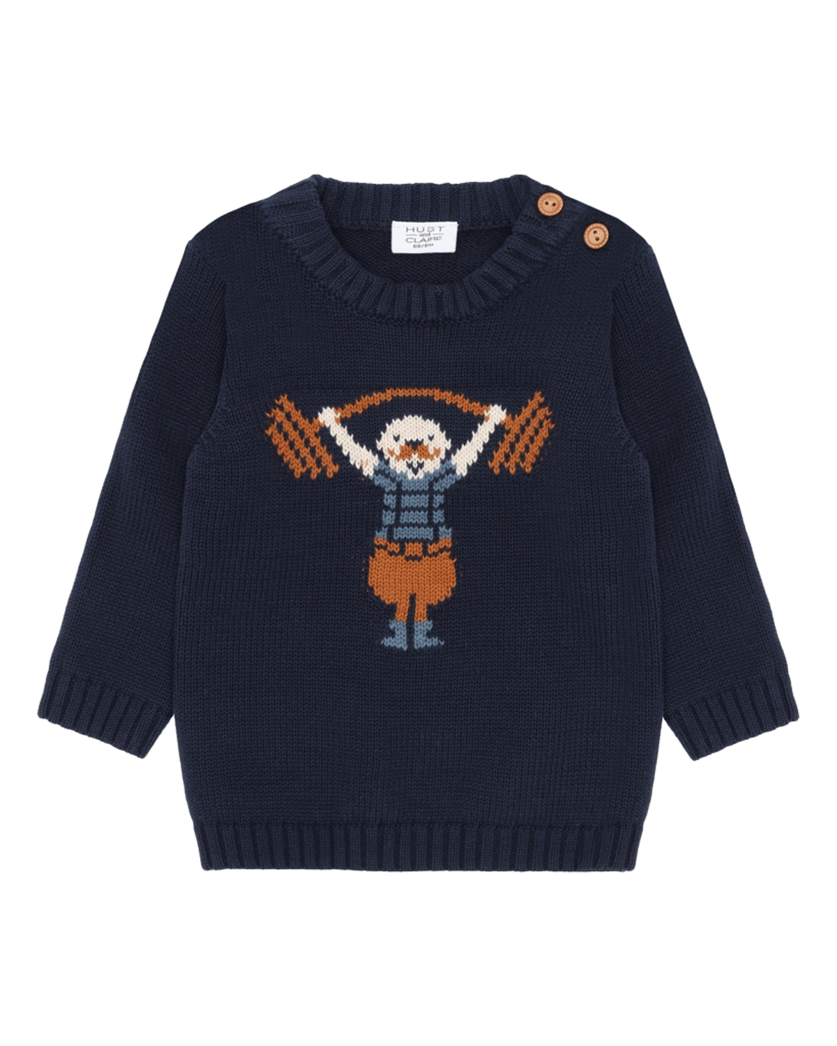 Genser Baby – Strikket, Marineblå - More Navy