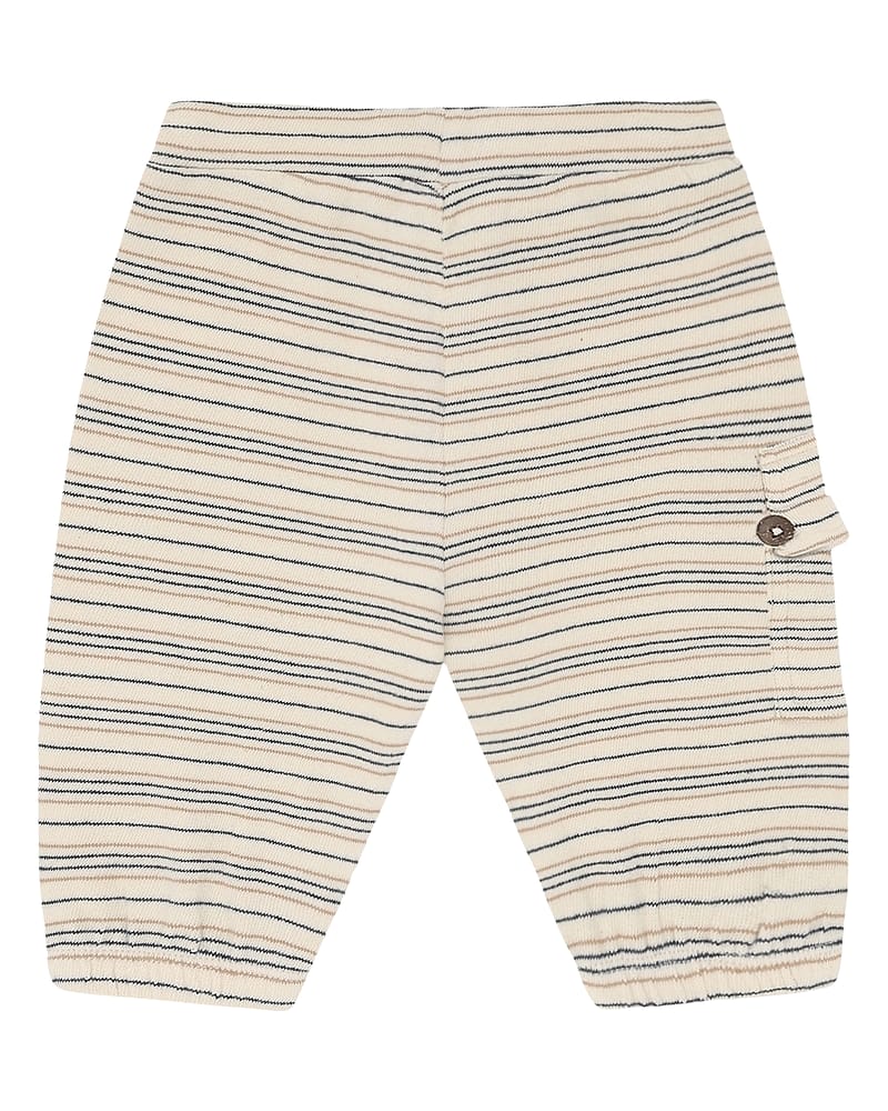 Bukse Baby - Terrystoff i Øko Bomull | HCGus Fine striped knit