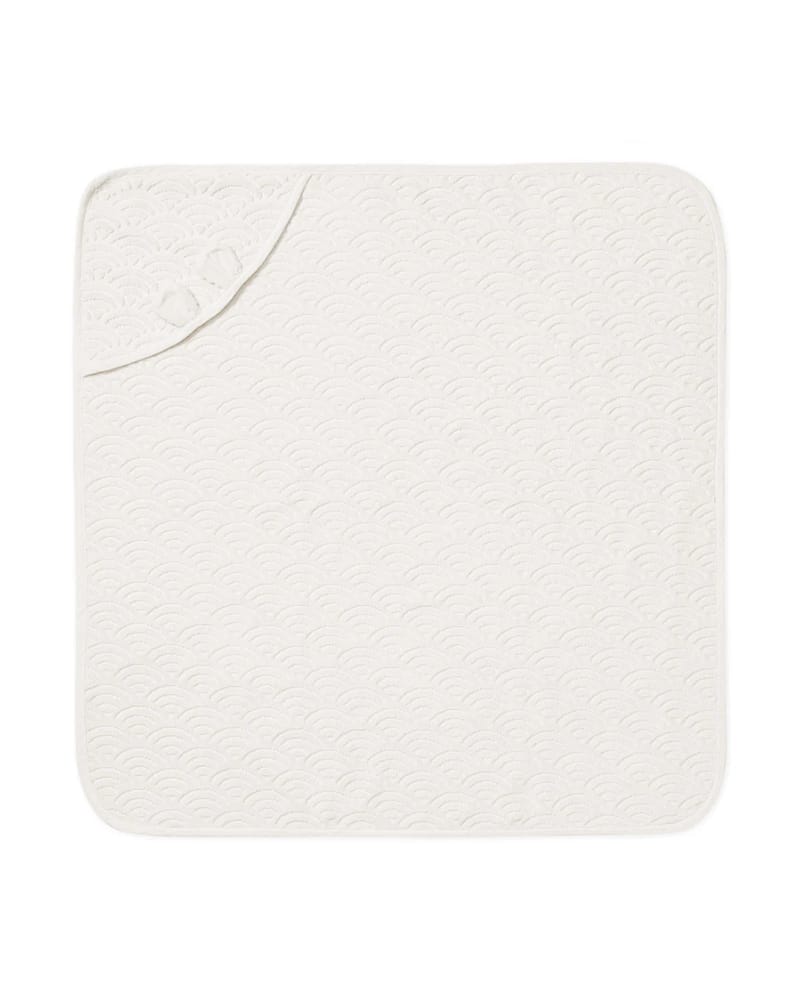 Badehåndkle Baby m/ Hette | 80x80 cm - 100% Økologisk Bomullsfrotté