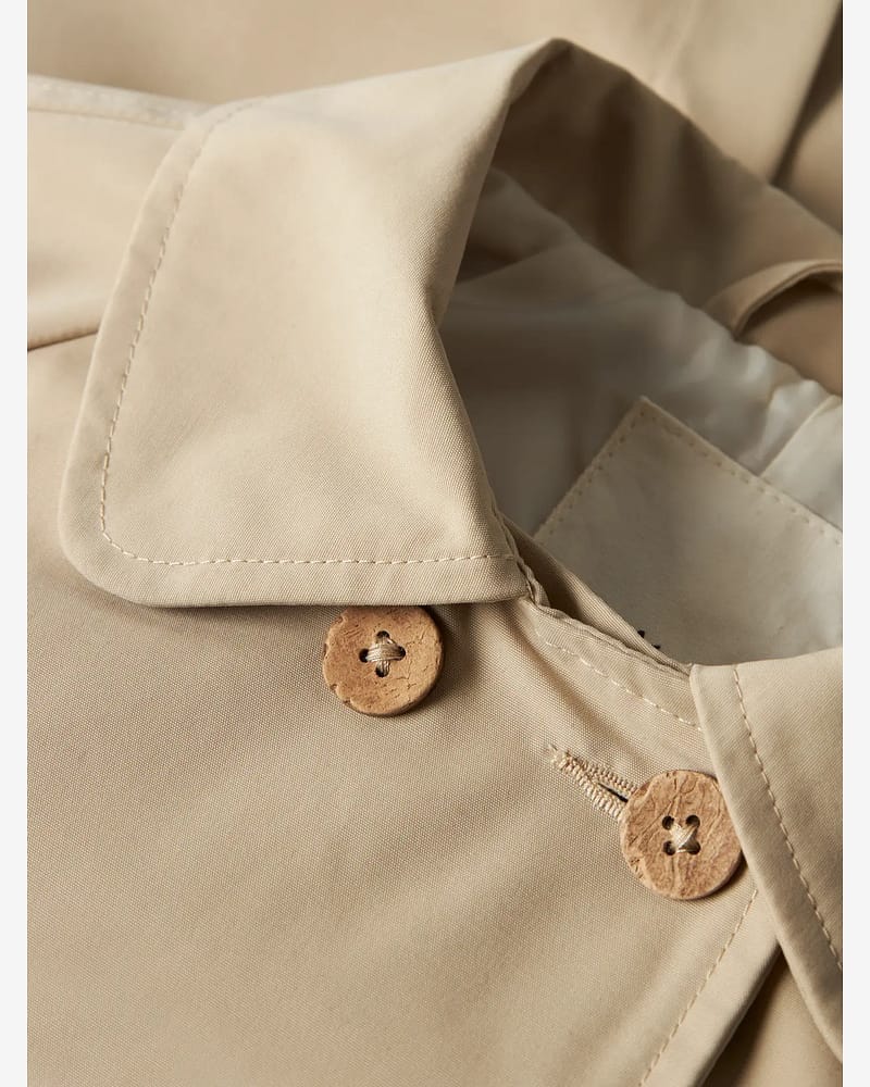 Trench Vår Jakke - Brune knapper | NMFLAMADELIN