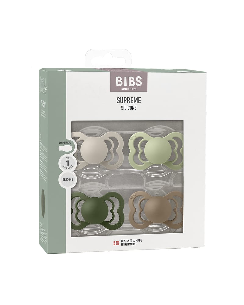 BIBS Smokk Supreme 4pk - Dråpeform, Silikon