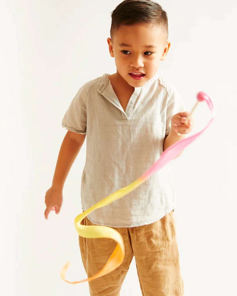 Tryllestav / Dansestav med silkebånn 90cm | Mini Streamer