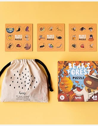 Puslespill og "Hvor er..."-spill - 2i1 Puslespill Barn 3år+ | Bear’s Forest