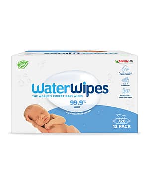 vatservietter baby waterwipes 12x 60stk