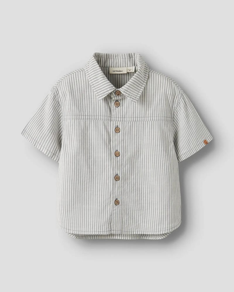 Skjorte Barn Barn - Øko Bomull, Viscose | NMMDARKO SS LOOSE SHIRT LIL