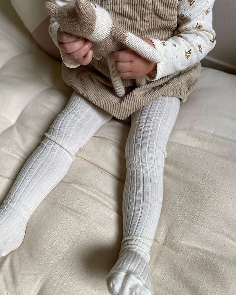 Strømpebukser - Ull - Rib - Elastisk - Basic