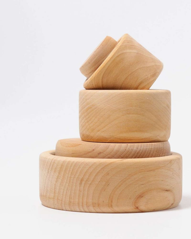 Stableskåler 5pk - Leke i Tre | Montessori Leker