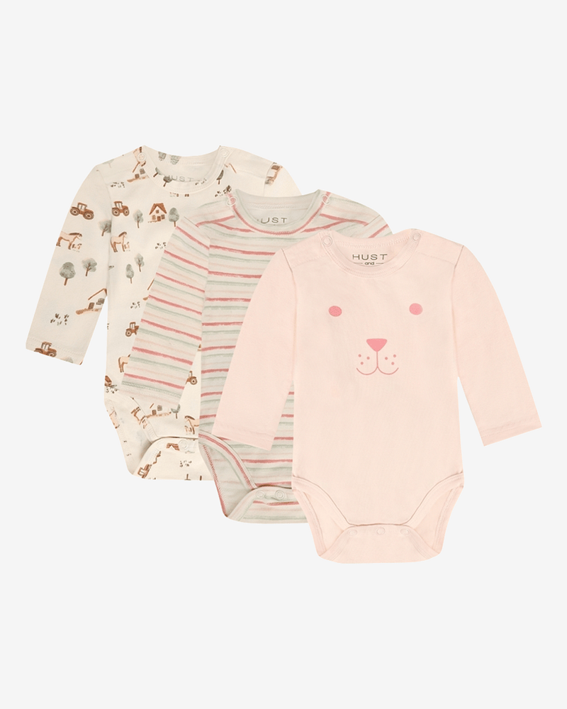 Body med Print 3pk - 95% Bomull, 5% Elastan | HCBase