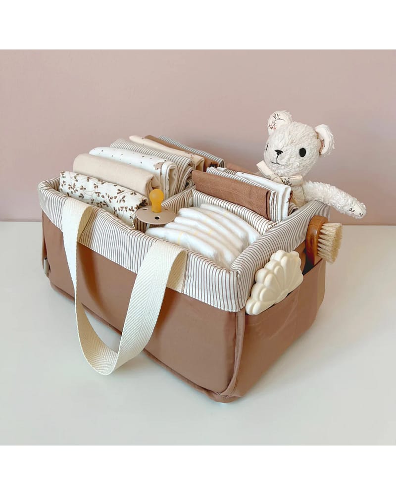 Oppbevaringskurv med håndtak, 32x23cm - Økologisk | Diaper Caddy