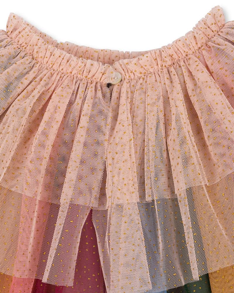 Kostyme m/ Glitter Paljetter - Kappe og Stav | Glitter Rainbow Costume