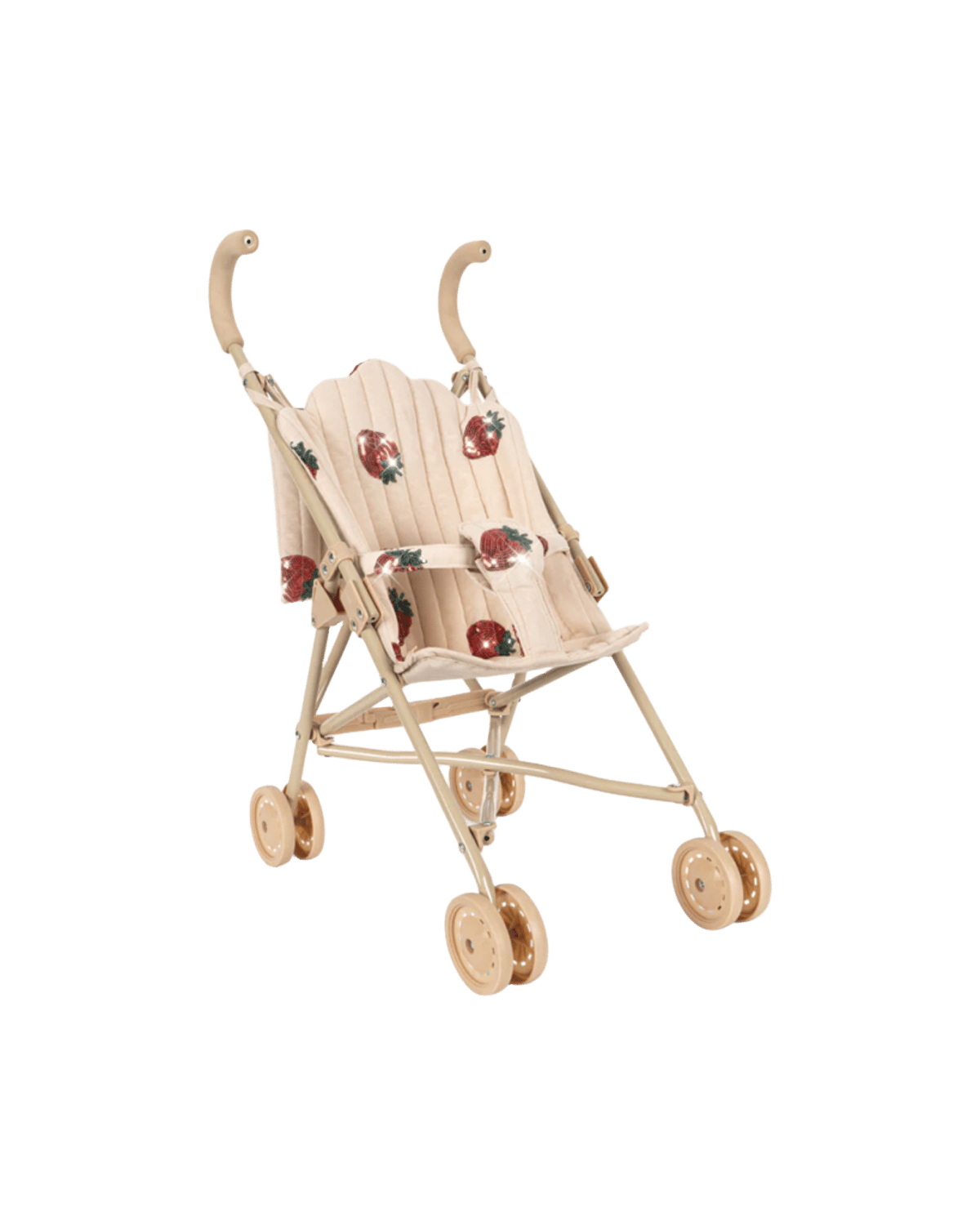 Dukkevogn m/ Glitrende Paljetter - Trille m/ Stelleveske | Tulle Doll Stroller