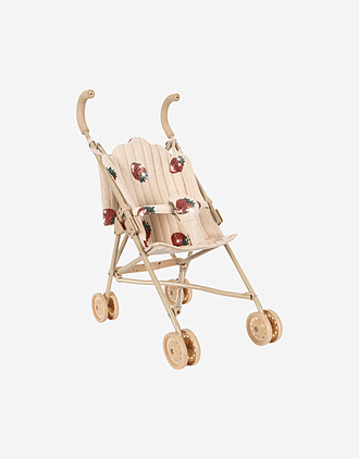 Dukkevogn m/ Glitrende Paljetter - Trille m/ Stelleveske | Tulle Doll Stroller
