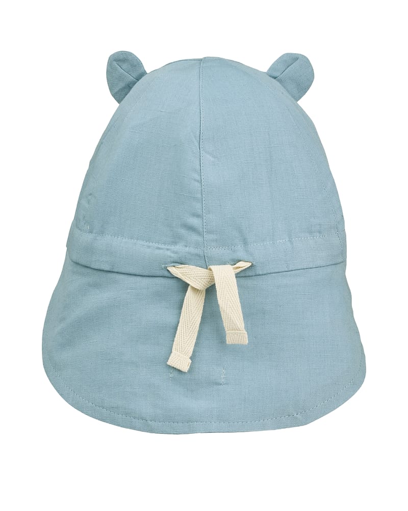 Solhatt m/ Nakkeskygge - Økologisk Lin og Bomull | Gorm