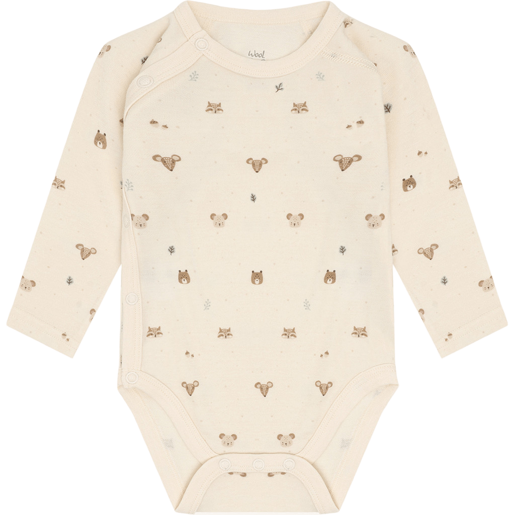 Omslagsbody Baby – Ull/Bambusviskose | HCBaloo Wrap, Off-White