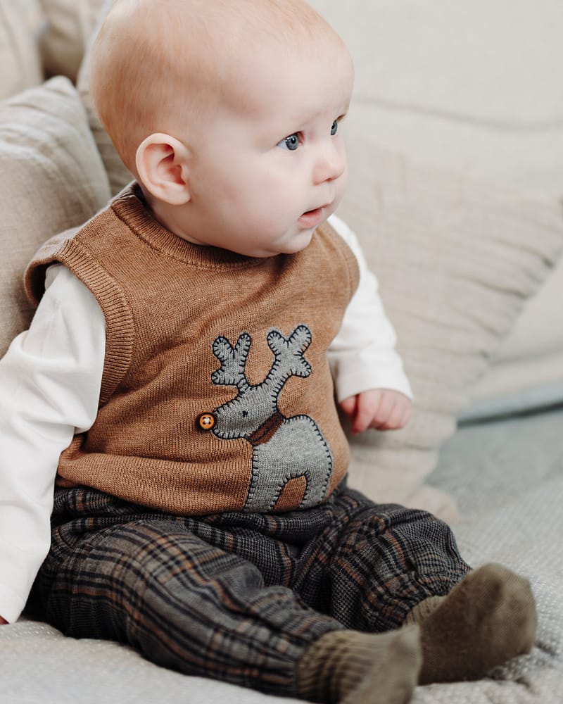 Bukse Baby - Vevd Twill Penbukse