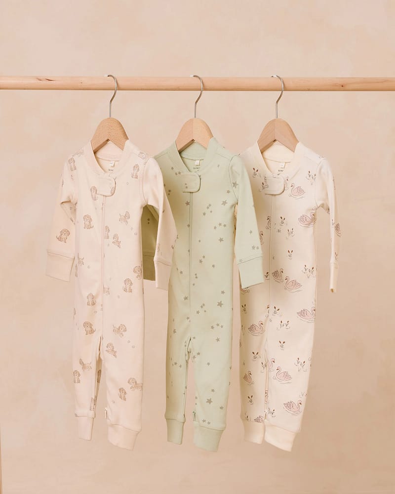 Pysj med to-veis Glidelås - Øko Bomull | Zip Longsleeve Sleeper