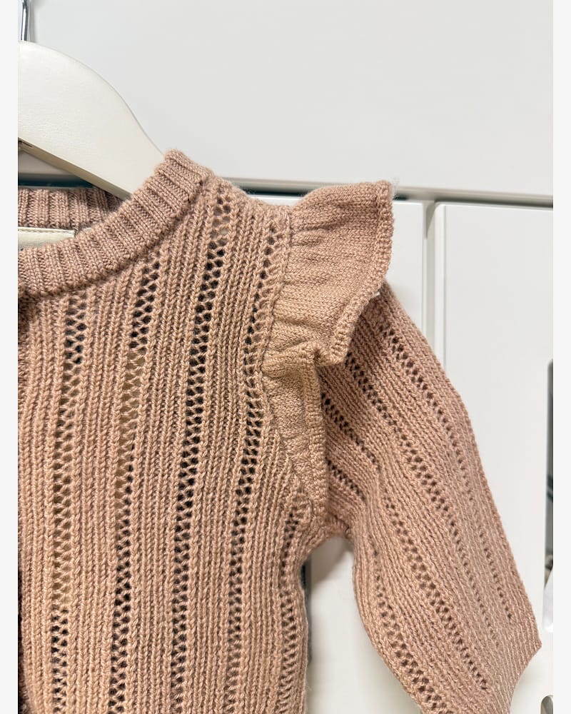 Cardigan i Ull Baby - Strikket