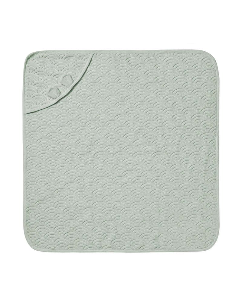 Badehåndkle Baby m/ Hette | 80x80 cm - 100% Øko Bomull