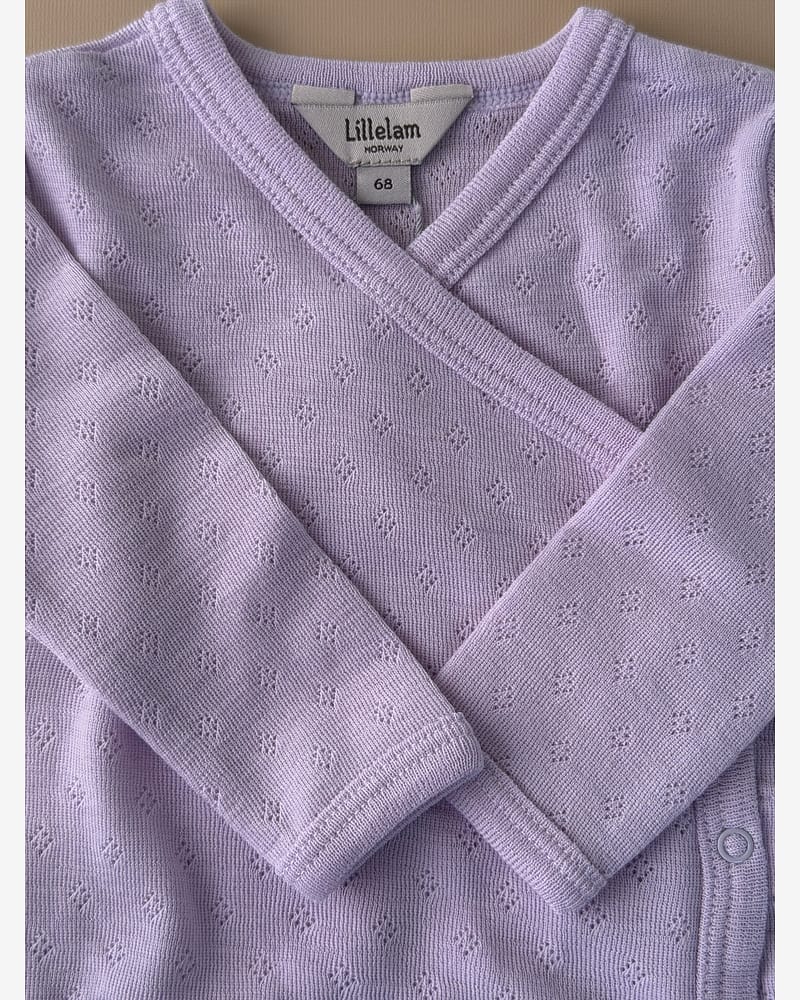 Omslagsbody Ull - 100% Merino, Pointelle | Ullbody Mini