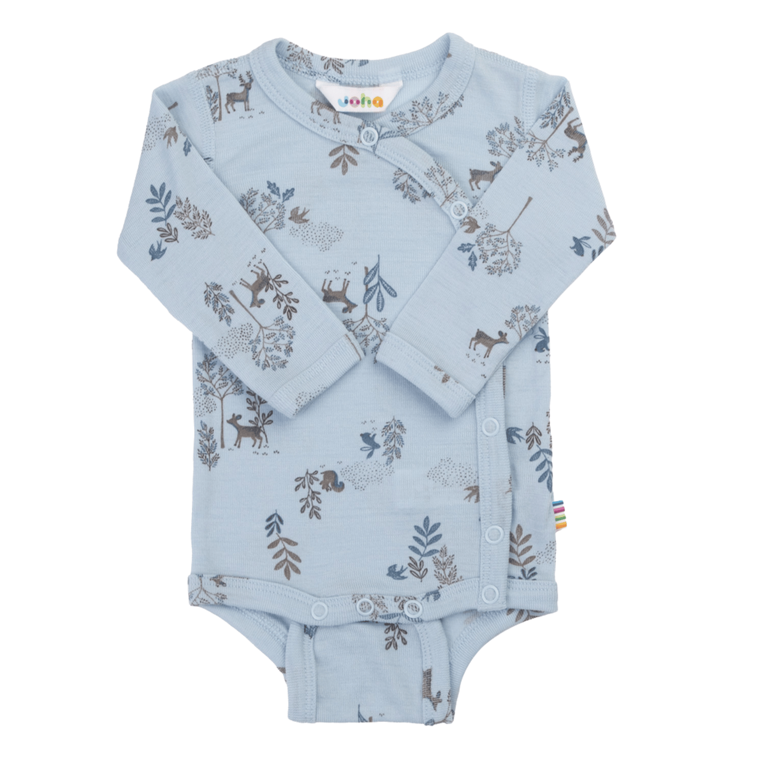 Omslagsbody Ull – 85% Merino, 15% Silke | Basic, Lyseblå