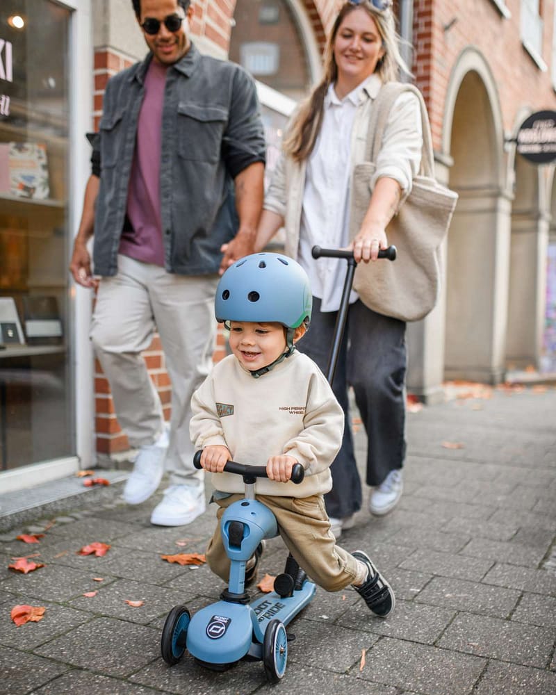 Sparkesykkel og Løpesykkel M/ Foreldrehåndtak | Scoot and Ride Highwaykick 1 Push & Go - NYHET