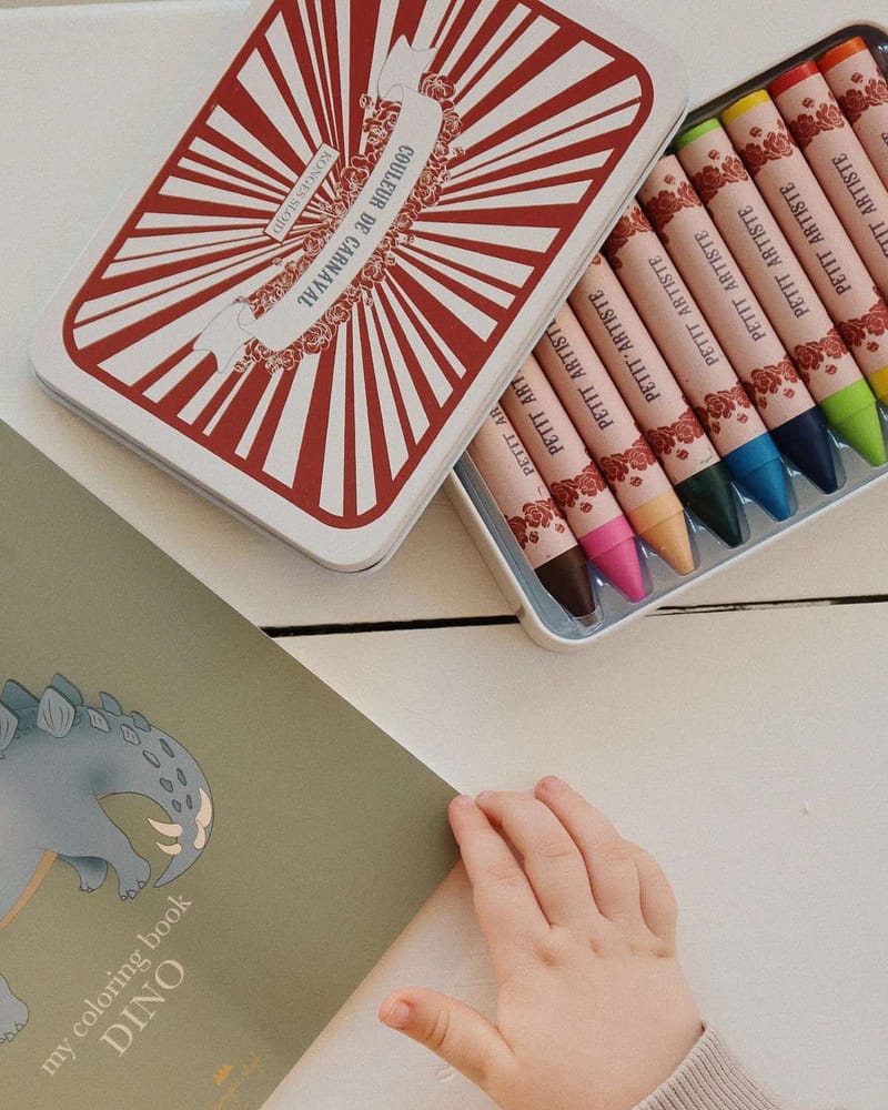 Fargestifter Barn 10pk - Av Bivoks | Crayons Bees Wax