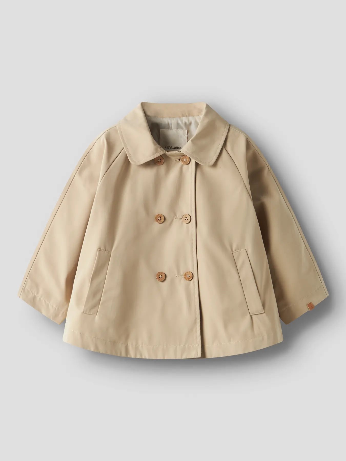 Trench Vår Jakke – Brune knapper | NMFLAMADELIN, Beige
