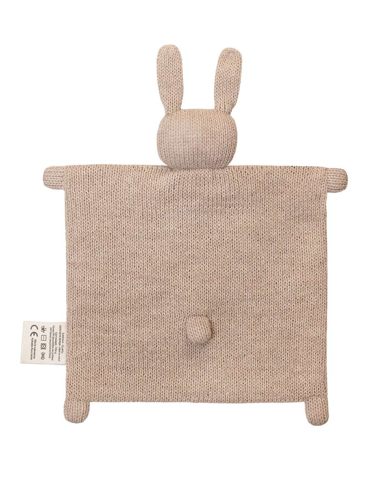 Koseklut Kanin - Håndstrikket Alpakkaull | Knitted Cuddle Cloth