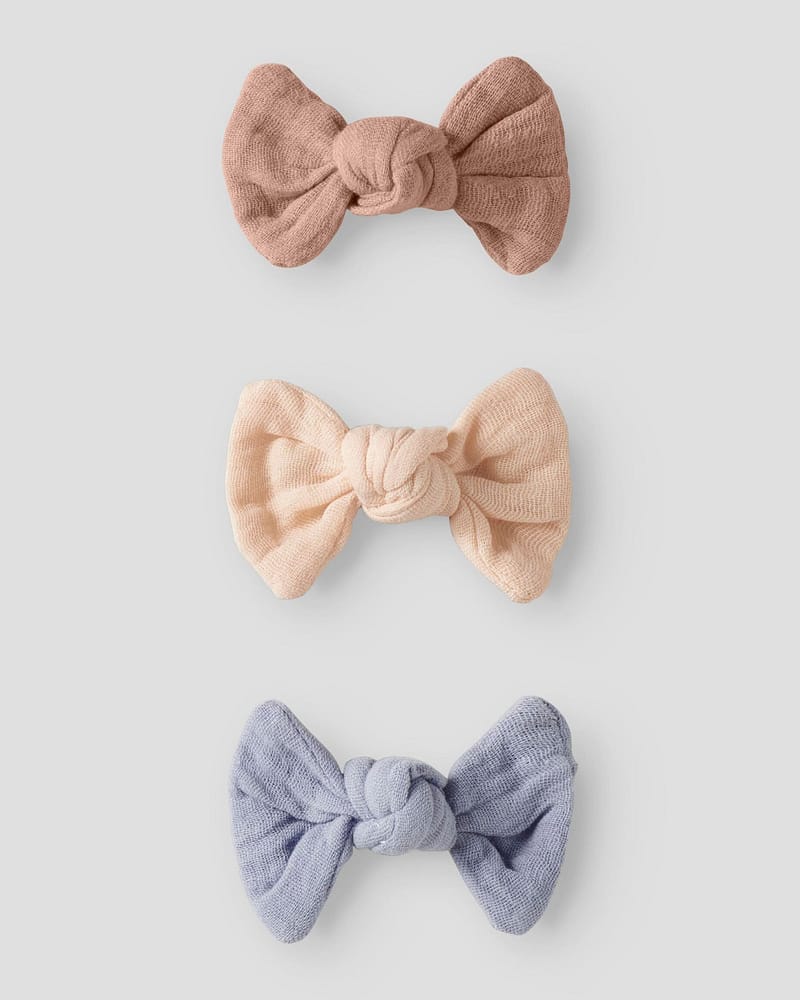 Hårspenne Barn - M/ Sløyfe 3pk | NMFACC-TORINA 3 PACK HAIR CLIPS LIL