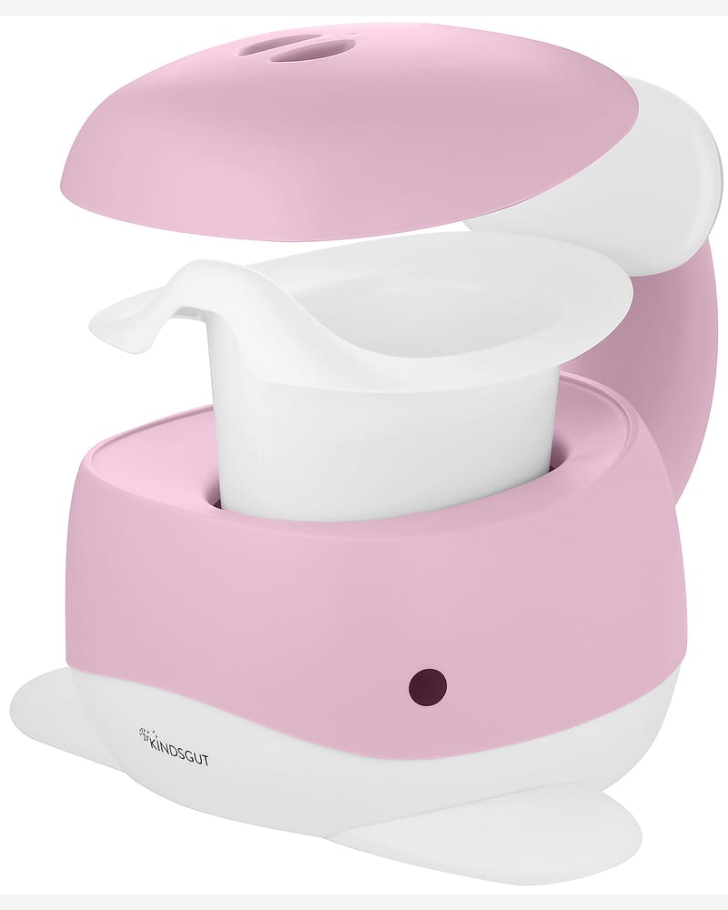 Pottestol Hval m/ Høy Ryggstøtte - Sklisikker og Enkel å Rengjøre