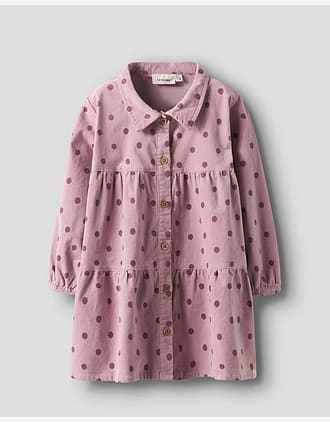 Kjole Barn M/ Volanger - Øko Cordfløyel | NMFSOMBA LOOSE CORD DRESS