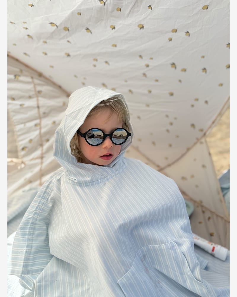 Badeponcho med Hette - Øko Bomull | Kaiden Poncho