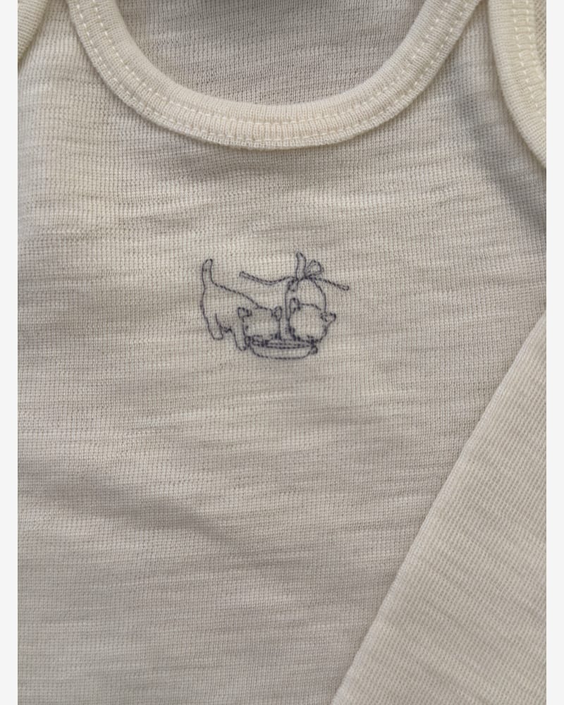 Ullbody m/ Konvolutt Hals - 100% Merino | Erba Wool LS Body