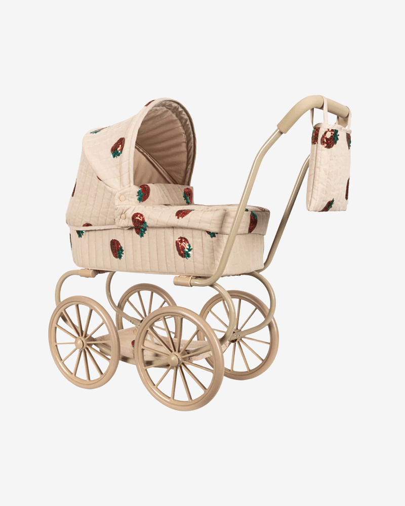Dukkevogn m/ Vognbag & Glitrende Paljetter | Minnie Tulle Doll Pram