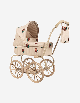 Dukkevogn m/ Vognbag & Glitrende Paljetter | Minnie Tulle Doll Pram