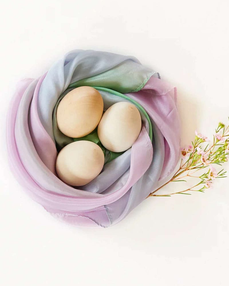 Lekeegg i tre, kan åpnes | Påskedekorasjon, kan males til påskeegg